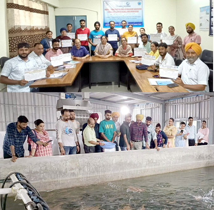 Training on Intensive Aquaculture Systems concluded at Vet Varsity